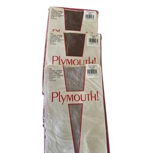 NWT Plymouth Lycra Sheer Control Top Pantyhose Size B Two Taupe and One Grey